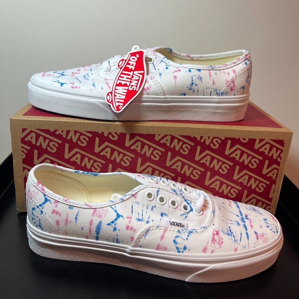 Vans x Madewell Unisex Authentic Lace Up Sneakers Tie-Dye US Womens 8.5, Men 7.0